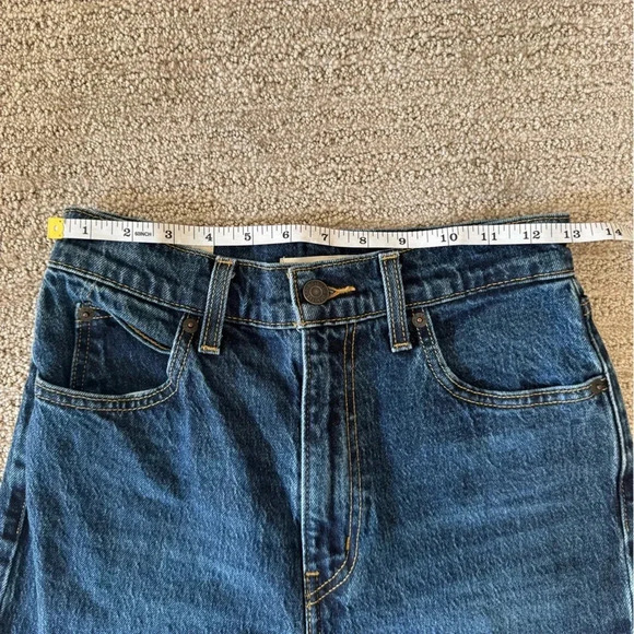 Levi 70s High Flare Dark Wash Jean - Picture 5 of 7